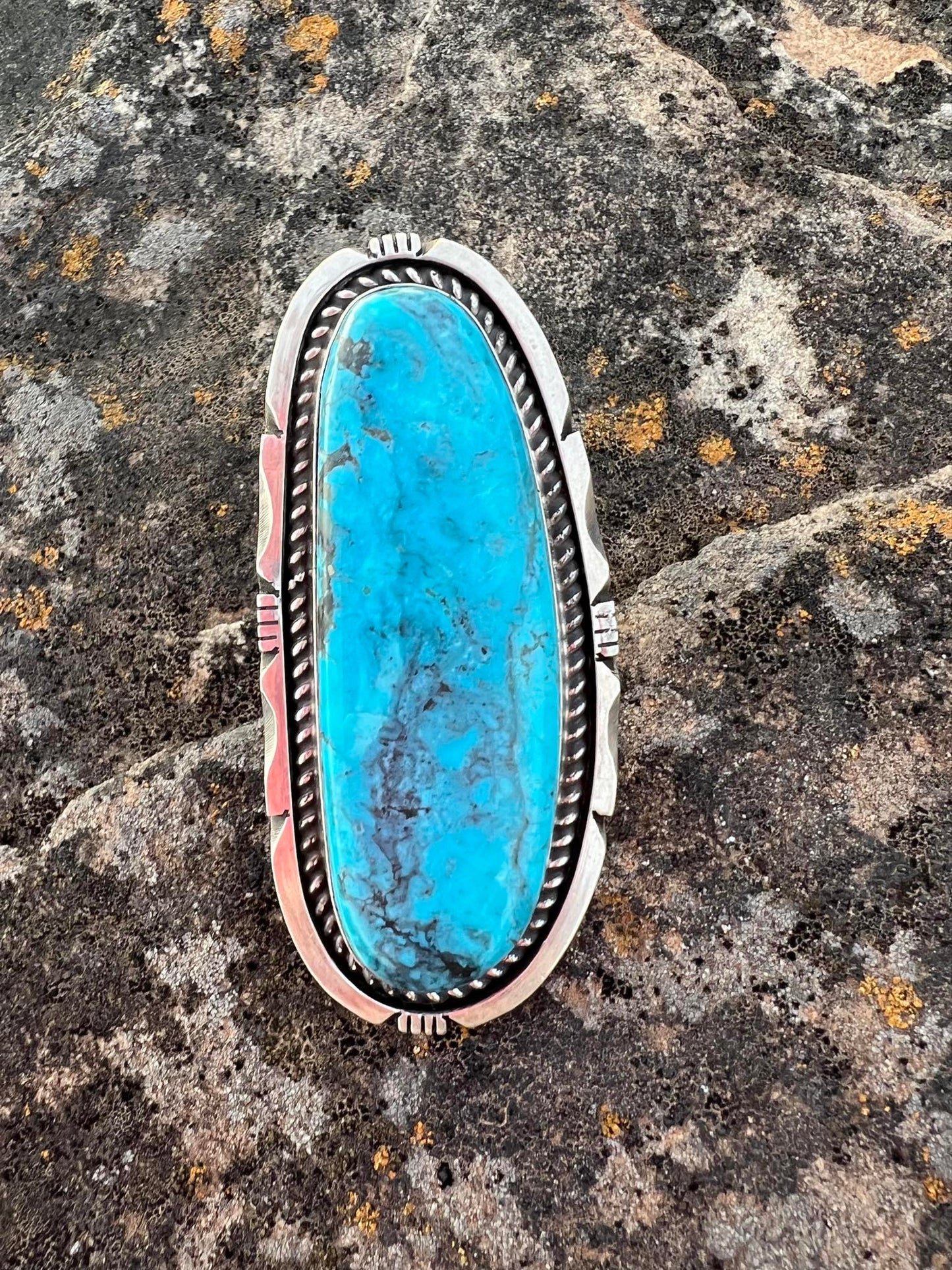 Chimney Butte Kingman Turquoise Ring – Size 8